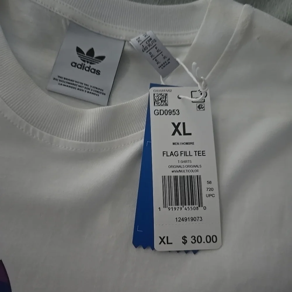 Adidas Multicolor Flag Fill Tee